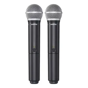 Microfono Inalambrico Shure Blx Doble Sistema Uhf 58 De Mano