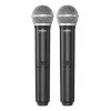 Microfono Inalambrico Shure Blx Doble Sistema Uhf 58 De Mano