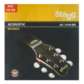Encordado Guitarra Acustica 010 - 48 Stagg Bronce Xlt