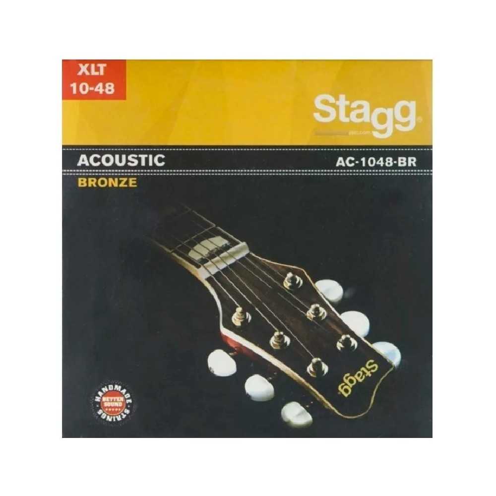 Encordado Guitarra Acustica 010 - 48 Stagg Bronce Xlt