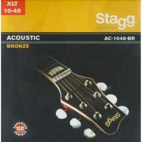 Encordado Guitarra Acustica 010 - 48 Stagg Bronce Xlt