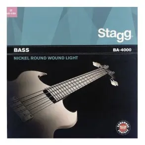 Encordado Para Bajo 040-100 Nickel Stagg Nickel 4 Cuerdas