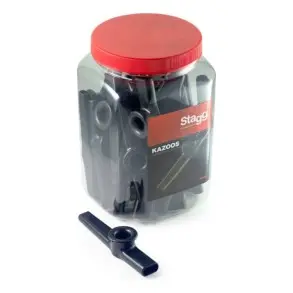 Pack 30 Kazoo Stagg De Plastico En Distintos Colores