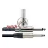 Cable Plug 3 Metros Plug Con Swich Guitarra Bajo Ficha Metal