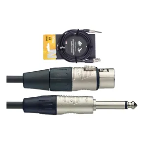 Cable Canon Plug 6 Metros Profesional Stagg Canon Hembra