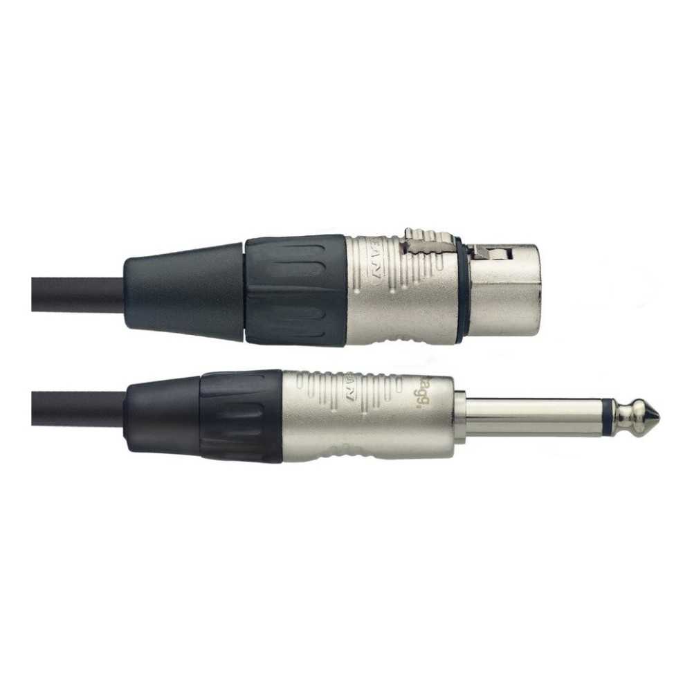 Cable Canon Plug 6 Metros Profesional Stagg Canon Hembra