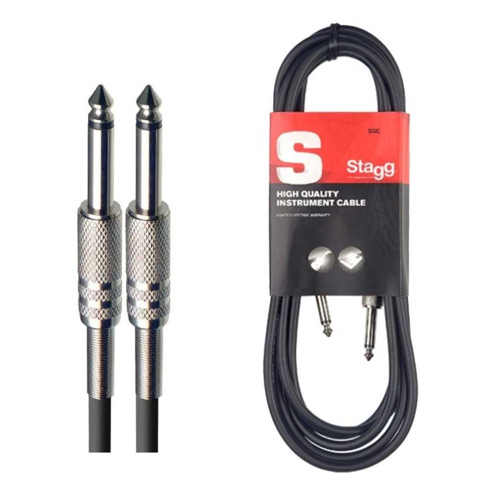 Cable Plug A Plug De 10 Metros - Stagg Sgc10 Ficha Metalica
