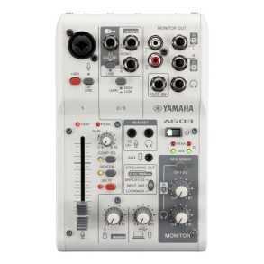 Consola Mixer Yamaha Streaming Usb 3 Canales Interfaz Ag