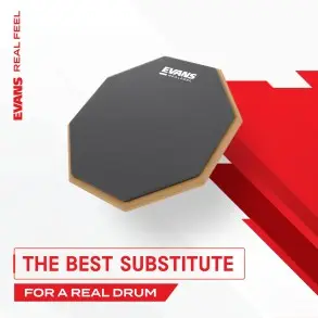 Pad de Practica Evans RealFeel simple 12"