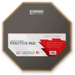 Pad de practica Evans RealFeel Doble Cara 12"