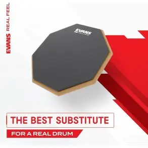 Pad de practica Evans RealFeel Doble Cara 12"