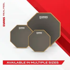 Pad de Practica Evans RealFeel simple 12"