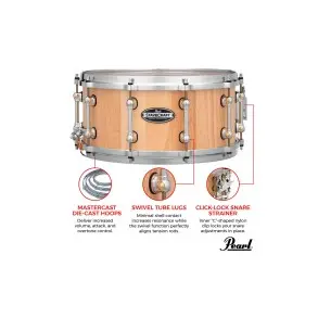 Redoblante Pearl STAVECRAFT 14x 6,5" Material Thai Oak Natural