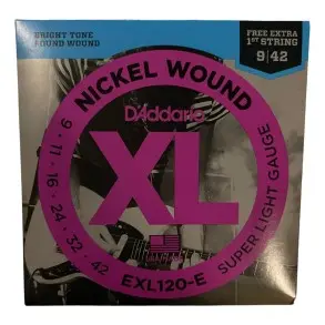 Encordado Daddario Exl110e Guitarra Electrica 009 1ra Extra