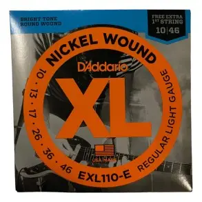 Encordado Daddario Exl110e Guitarra Electrica 010 1ra Extra