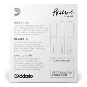 Cañas RESERVE CLASSIC Clarinete Bb N 3.5 Pack x10 U