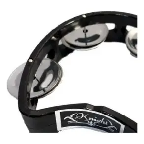 Pandereta Media Luna Knight Pequeña 4 Sonajas 4.5 X 5.5 JB918-BK