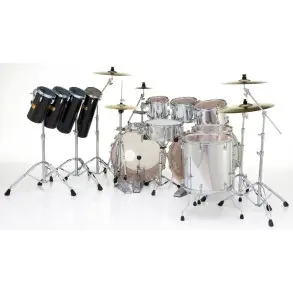 Juego De Toms Pearl Rocket 6x18 6x21 Blanco Artico