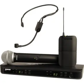 Sistema Inalambrico Shure BLX Dual Vincha Pga + Microfono Pg58