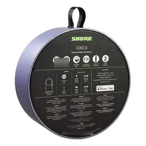 Auricular intraural Shure AONIC 4 | Con Control Remoto + Microfono