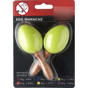 Par De Shakers Stagg | Huevos Ritmicos | Mini Maraca Color Verde