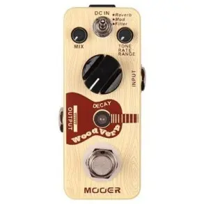 Micro Pedal Mooer WOODVERB Reverb Efecto Para Guitarra Acústica