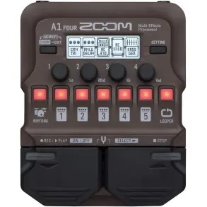 Pedalera Zoom Para Guitarra Acústica e Instrumentos De Viento A1 Four