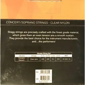 Encordado Para Ukelele Concierto O Soprano Stagg Nylon