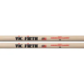 Baquetas Palillos Vic Firth 1a Hickory Punta Madera