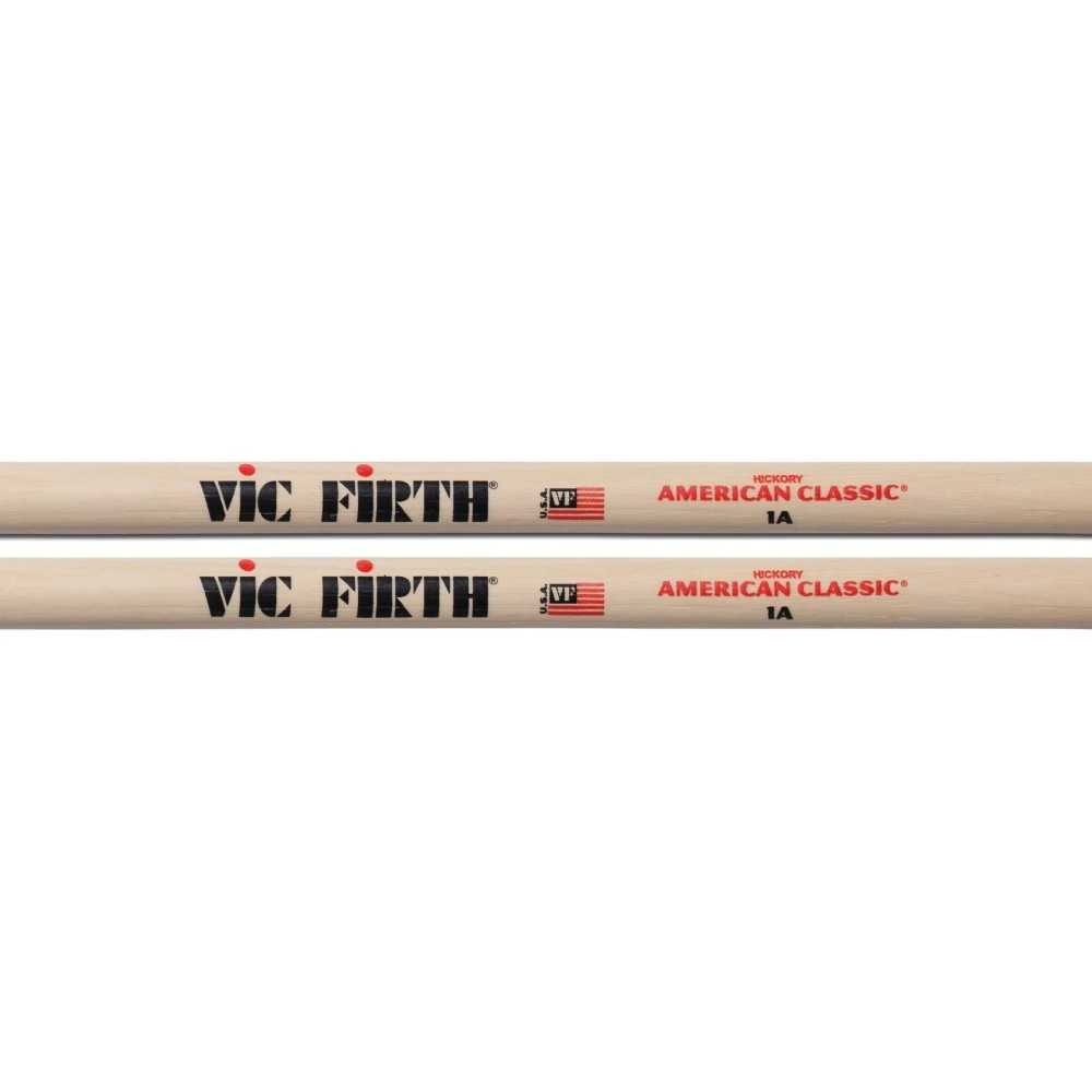 Baquetas Palillos Vic Firth 1a Hickory Punta Madera