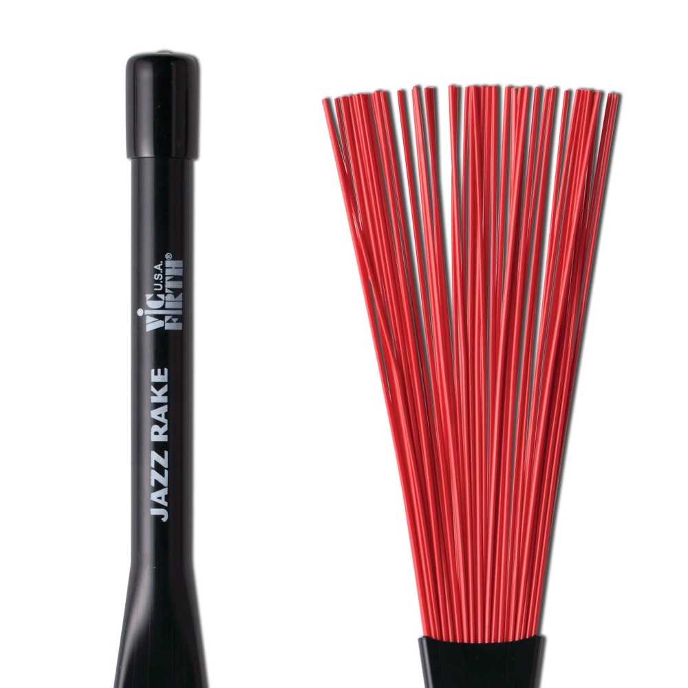 Escobillas Vic Firth Jazz Rake Con Cerdas De Nylon Bjr