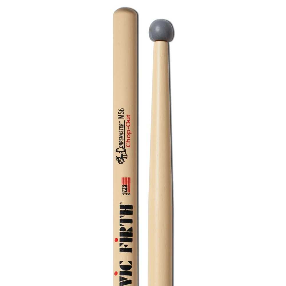 Palillos Vic Firth Corpsmaster Chop-out Punta Goma MS6CO