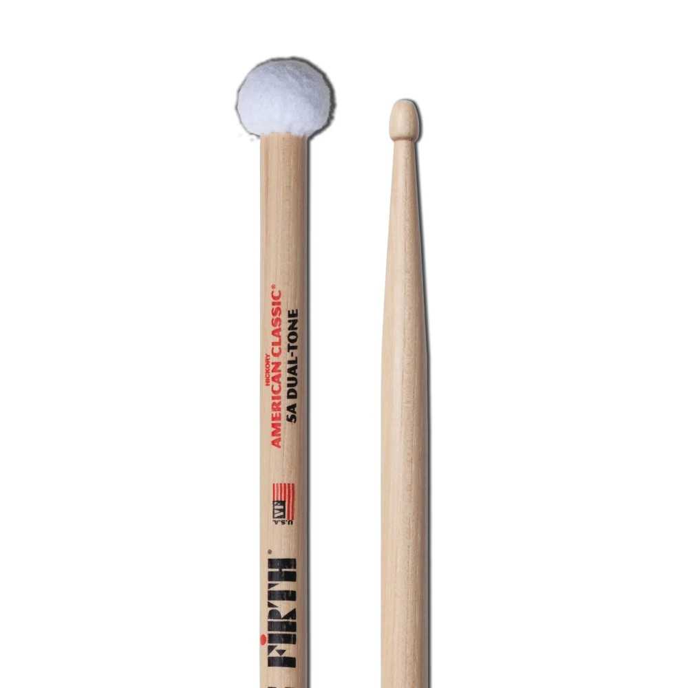 Palillos Vic Firth 5A Dual Tone Punta Madera/felpa 5ADT