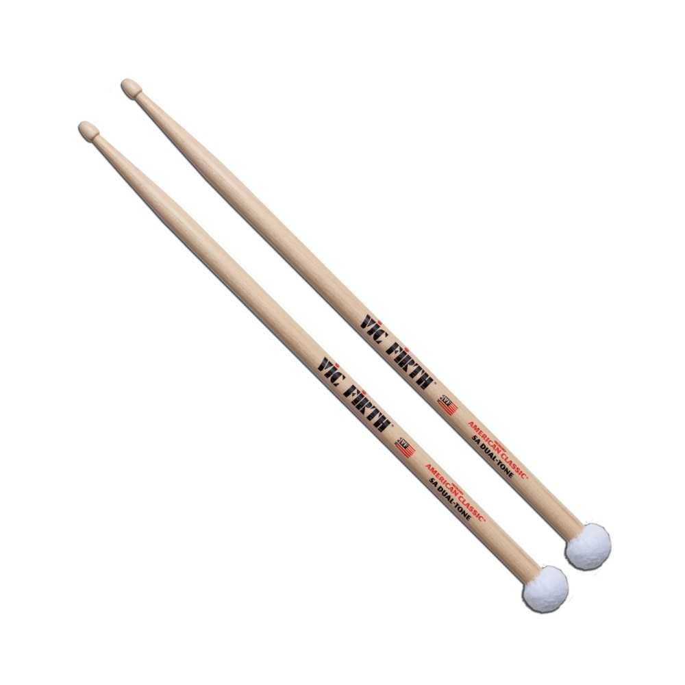 Palillos Vic Firth 5A Dual Tone Punta Madera/felpa 5ADT