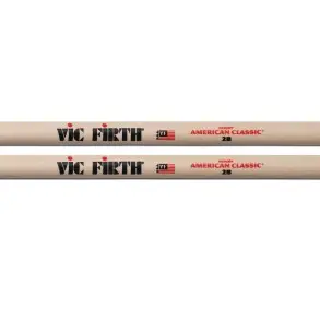 Vic Firth 2b Baquetas Palillos Punta Madera Made In Usa