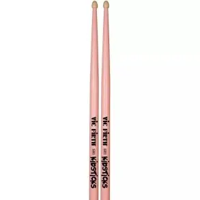 Baquetas Palillos Vic Firth Kids Niños Punta De Madera Rosa