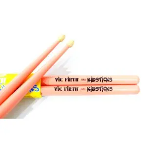 Baquetas Palillos Vic Firth Kids Niños Punta De Madera Rosa