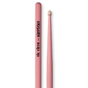Baquetas Palillos Vic Firth Kids Niños Punta De Madera Rosa