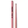 Baquetas Palillos Vic Firth Kids Niños Punta De Madera Rosa