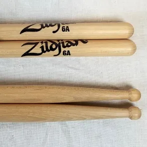 Palillos Zildjian Punta De Madera Hickory 6A