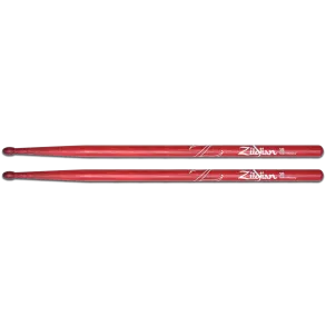 Palillos Zildjian 5B Punta Madera Hickory Rojo