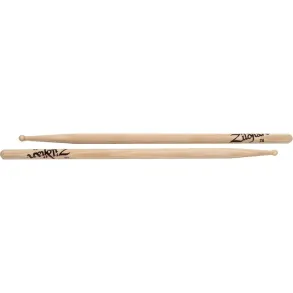 Palillos Zildjian 7A Punta Madera Natural Hickory