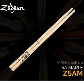 Palillos Zildjian 5A Punta Madera Maple