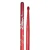 Palillos Zildjian 5A Punta Nylon Hickory Rojo