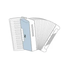 Acordeon HOHNER 120 Bajos Modelo Bravo RD