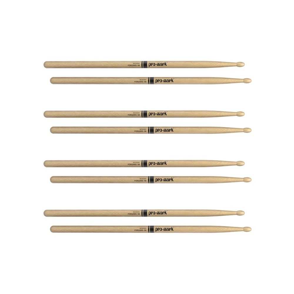 Pack De Palillos Promark 5b Punta Madera Pack x4