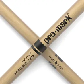 Palillos Promark Hickory Super Rock TX747BW Punta Madera
