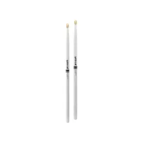 Palillos Promark Hickory 5B - Punta Madera Color Blanco