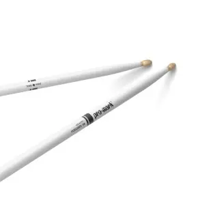 Palillos Promark Hickory 5B - Punta Madera Color Blanco