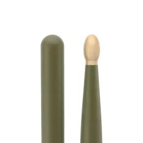 Palillos Promark Hickory 5B - Punta Madera Color Verde